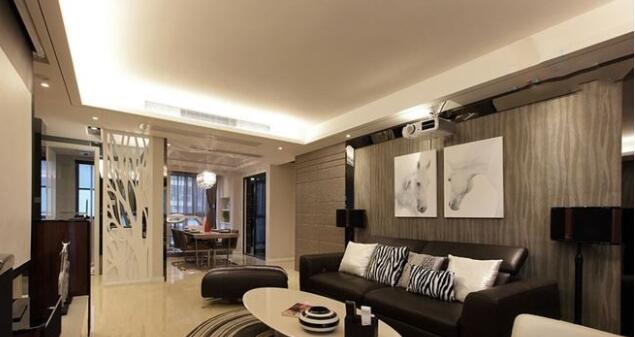 现代简约风格装修效果图 129平米装修效果图